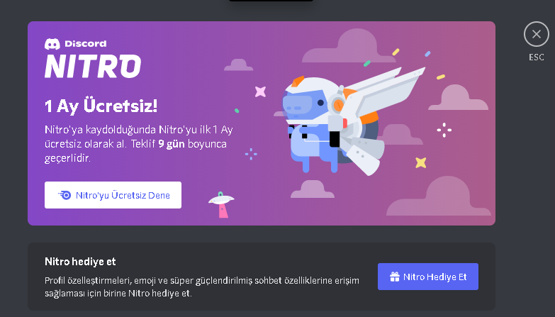 ücretsiz discord nitro